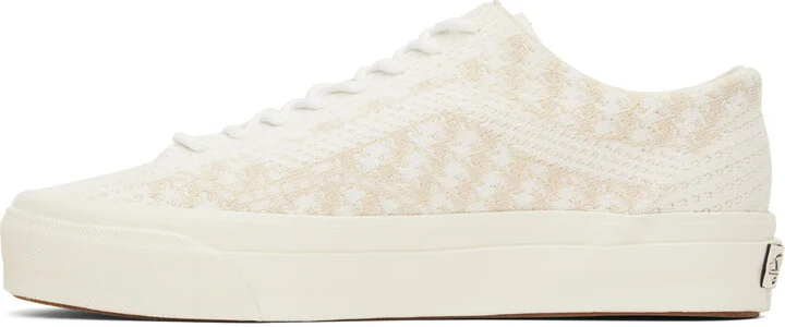 Vans Beige & White Premium Old Skool Knit Sneakers - Image 3