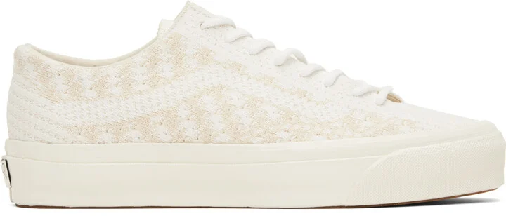 Vans Beige & White Premium Old Skool Knit Sneakers