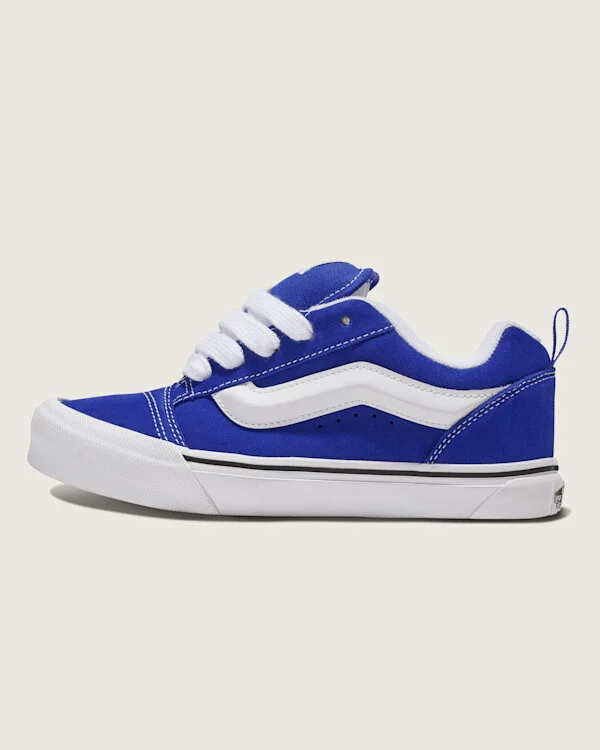 Vans Big Kids Knu Skool Shoes (Blue / White) - 4.5