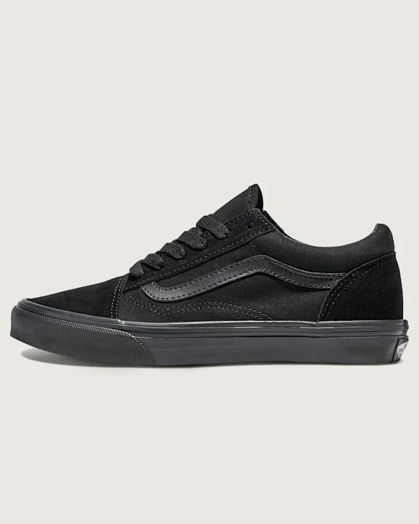 Vans Big Kids Old Skool Shoes (Black) - 3.5