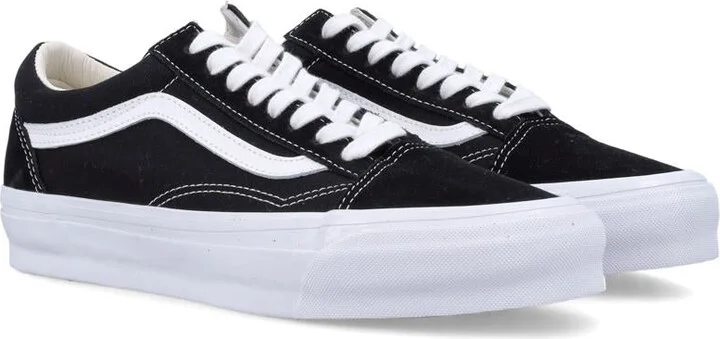 Vans Black Canvas Old Skool Shoes - Image 2