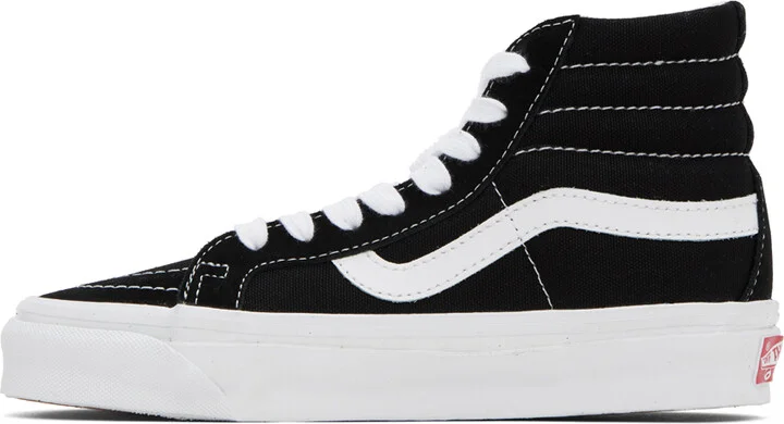 Vans Black OG Sk8-Hi LX Sneakers - Image 3