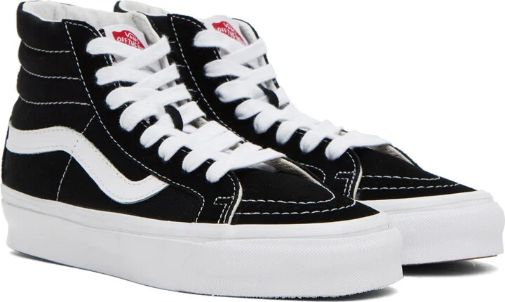 Vans Black OG Sk8-Hi LX Sneakers - Image 4