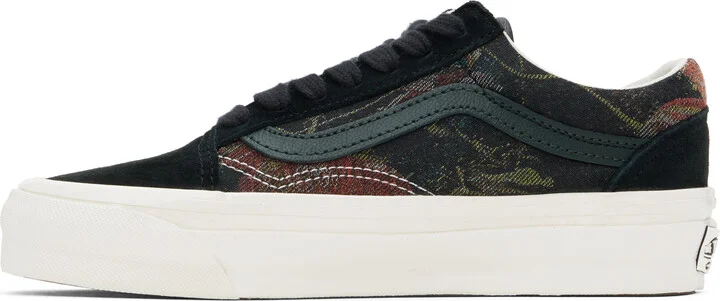 Vans Black Premium Old Skool Jacquard Sneakers - Image 3