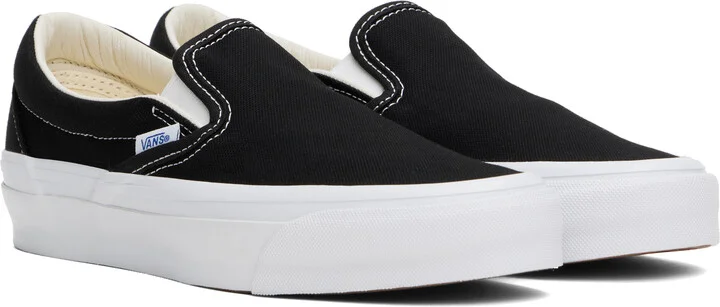 Vans Black Premium Slip-On 98 Sneakers - Image 4