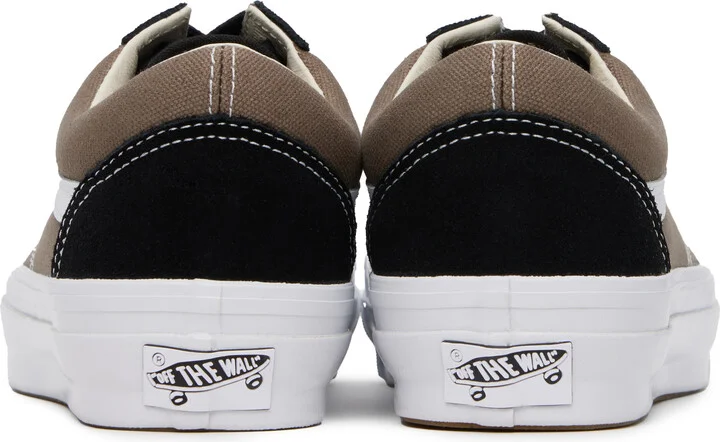 Vans Black & Taupe Premium Old Skool Sneakers - Image 2