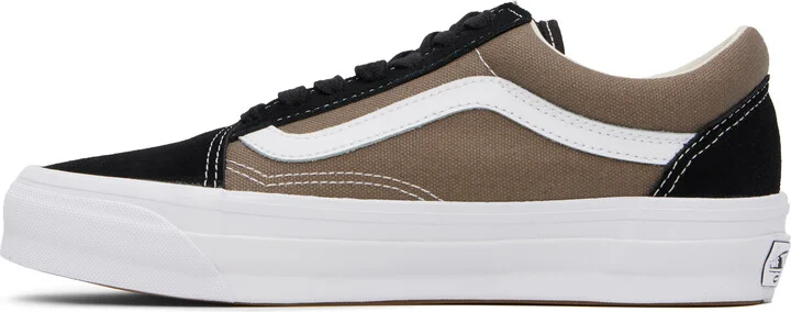 Vans Black & Taupe Premium Old Skool Sneakers - Image 3