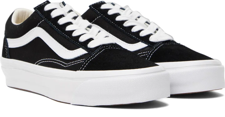 Vans Black & White LX Old Skool Sneakers - Image 4