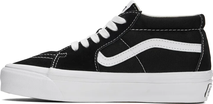 Vans Black & White Premium Sk8-Mid Reissue 83 Sneakers - Image 3