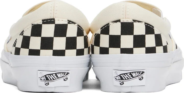 Vans Black & White Premium Slip-On 98 Sneakers - Image 2