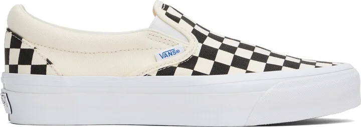 Vans Black & White Premium Slip-On 98 Sneakers