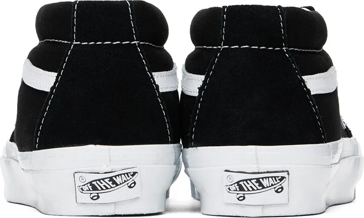Vans Black & White Sk8-Mid 83 Sneakers - Image 2
