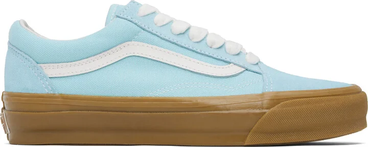 Vans Blue Premium Old Skool Gum Sneakers