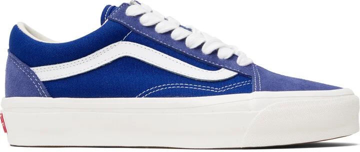 Vans Blue Premium Old Skool Suede Sneakers