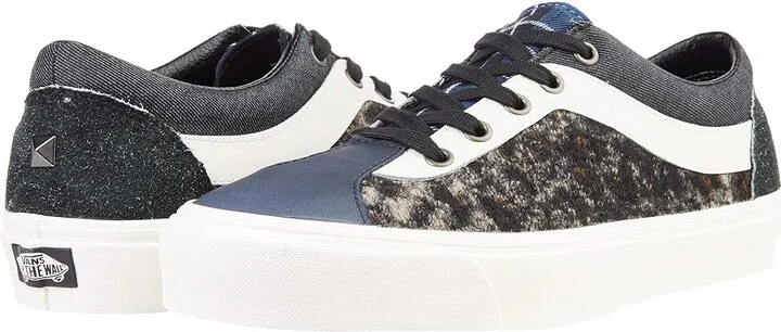 Vans Bold Ni (Bender) Skate Shoes Panther/Black : Men's 5.5 - Women's 7 Medium, Leather/Synthetic