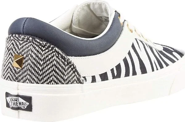 Vans Bold Ni (Bender) Skate Shoes Zebra/Marshmallow : Men's 5.5 - Women's 7 Medium, Leather/Synthetic - Image 4
