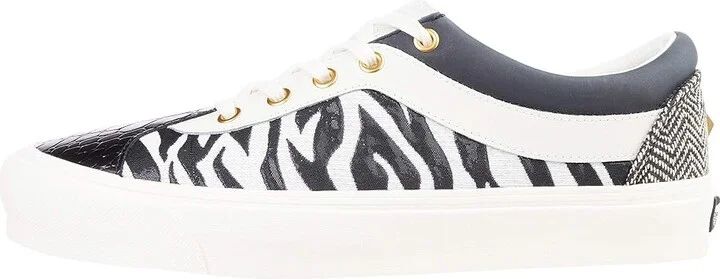 Vans Bold Ni (Bender) Skate Shoes Zebra/Marshmallow : Men's 5.5 - Women's 7 Medium, Leather/Synthetic - Image 6