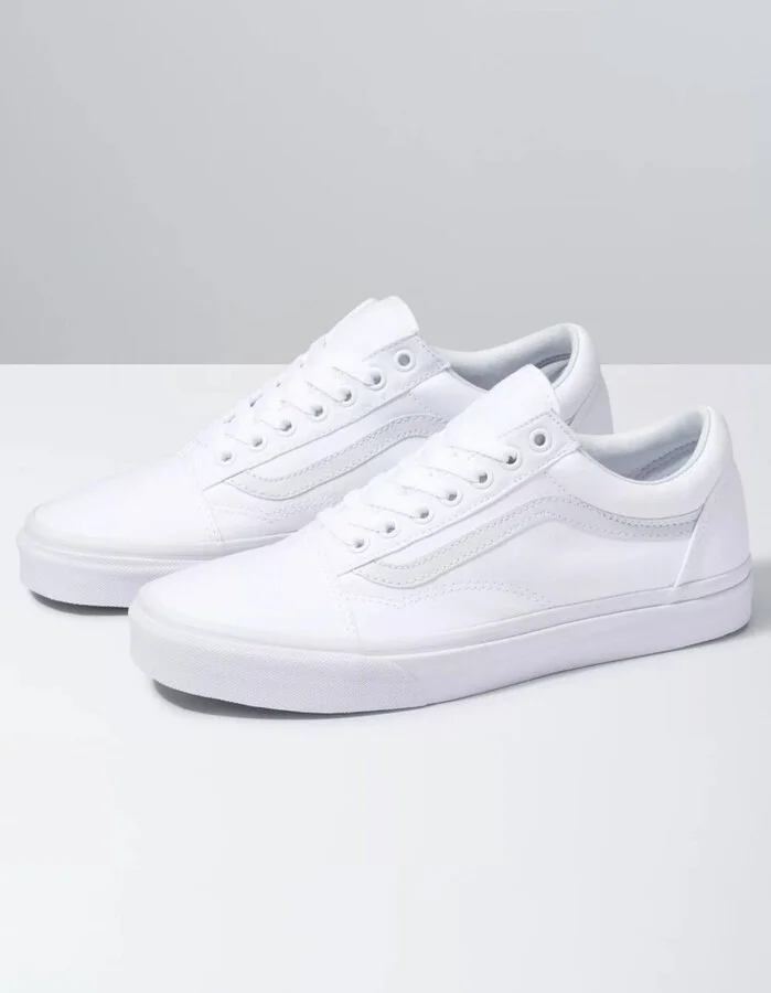 VANS Canvas Old Skool True White Shoes - Image 2