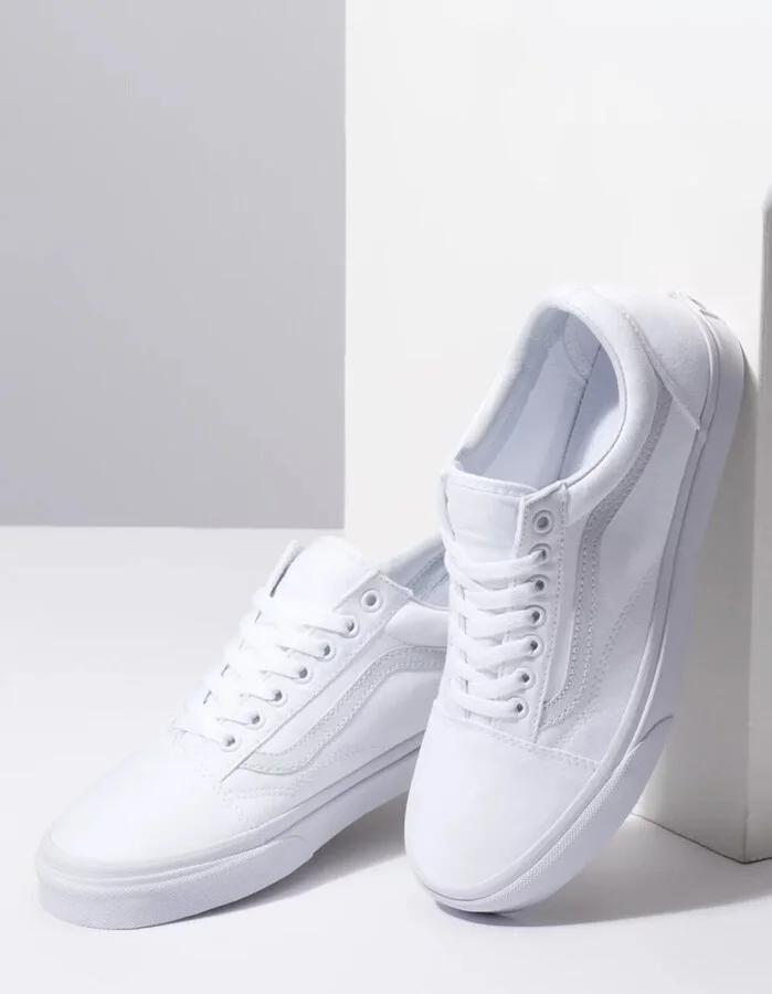 VANS Canvas Old Skool True White Shoes - Image 3