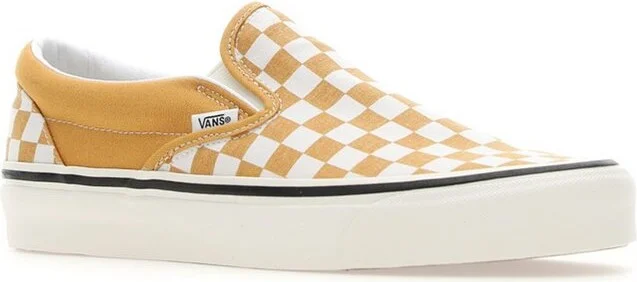 Vans Checked Round-Toe Slip-On Sneakers
