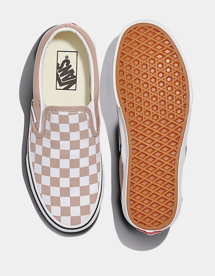 VANS Classic Checkerboard Womens Slip-On Shoes - Image 4
