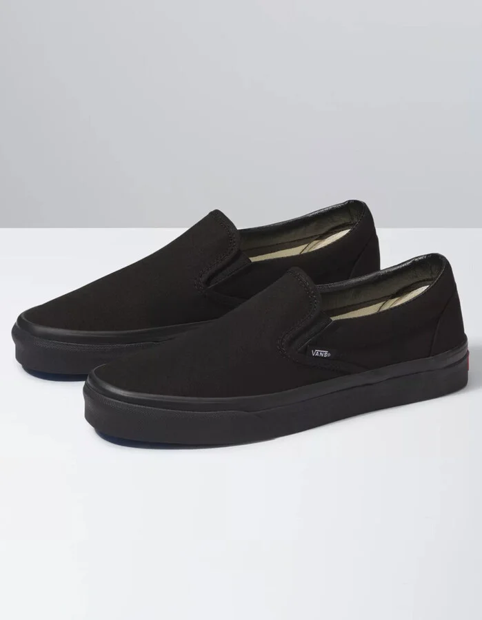 VANS Classic Slip-On Black & Black Shoes - Image 2