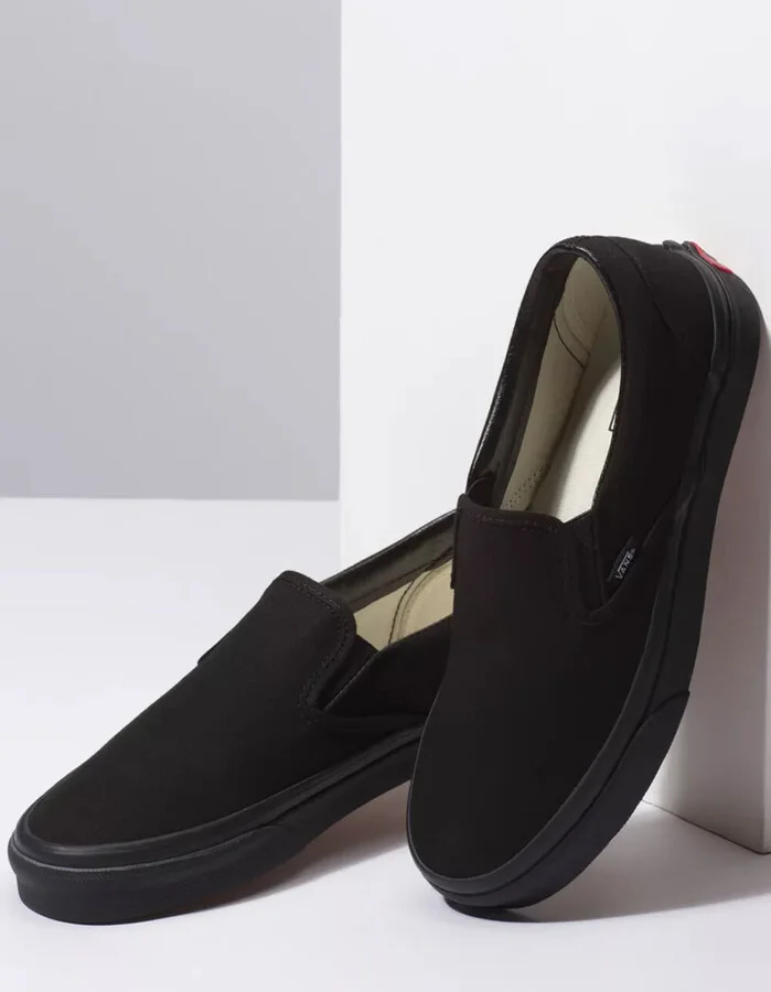 VANS Classic Slip-On Black & Black Shoes - Image 4