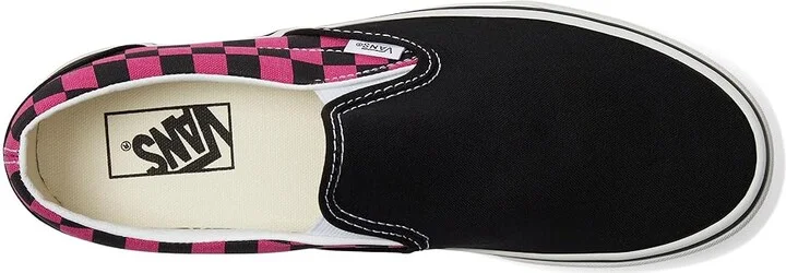 Vans Classic Slip-On Checkerboard Lace-up Boots Pop Check Raspberry Rose : Men's 4 - Women's 5.5 Medium, Canvas - Image 2