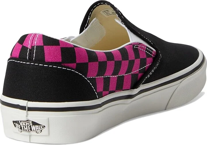 Vans Classic Slip-On Checkerboard Lace-up Boots Pop Check Raspberry Rose : Men's 4 - Women's 5.5 Medium, Canvas - Image 4