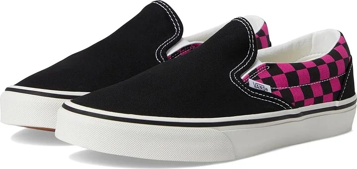 Vans Classic Slip-On Checkerboard Lace-up Boots Pop Check Raspberry Rose : Men's 4 - Women's 5.5 Medium, Canvas
