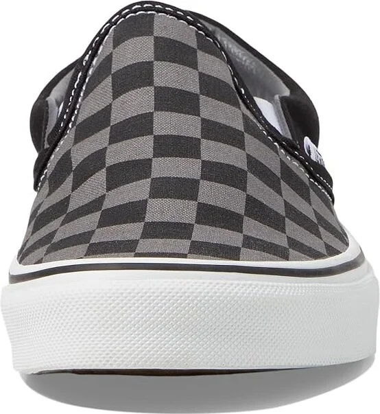 Vans Classic Slip On Checkerboard Skate Shoes (Checkerboard) Black/Pewter : Men's 6.5 - Women's 8 Medium, Canvas/Leather/Suede - Image 6