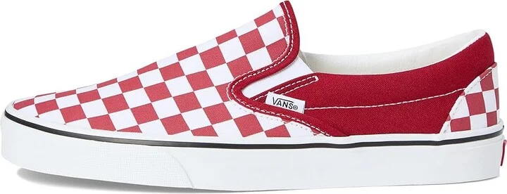 Vans Classic Slip On Checkerboard Skate Shoes Checkerboard Chili Pepper : Men's 7.5 - Women's 9 Medium, Canvas/Leather/Suede - Image 6