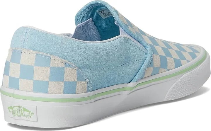 Vans Classic Slip On Checkerboard Skate Shoes Checkerboard Crystal Blue : Men's 10 - Women's 11.5 Medium, Canvas/Leather/Suede - Image 4
