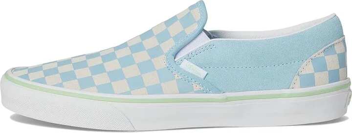 Vans Classic Slip On Checkerboard Skate Shoes Checkerboard Crystal Blue : Men's 10 - Women's 11.5 Medium, Canvas/Leather/Suede - Image 6
