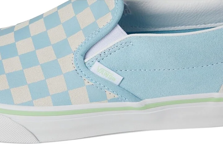 Vans Classic Slip On Checkerboard Skate Shoes Checkerboard Crystal Blue : Men's 10 - Women's 11.5 Medium, Canvas/Leather/Suede - Image 7
