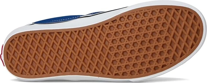 Vans Classic Slip On Checkerboard Skate Shoes Checkerboard True Blue : Men's 6.5 - Women's 8 Medium, Canvas/Leather/Suede - Image 3