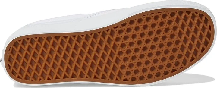 Vans Classic Slip On Checkerboard Skate Shoes (Checkerboard) True White/True White : Men's 16 - Women's 17.5 Medium, Canvas/Leather/Suede - Image 4