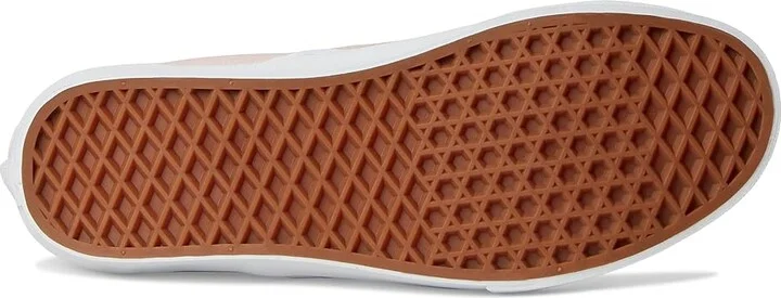 Vans Classic Slip-On Checkerboard Women's Shoes Satin Checkerboard Sepia Rose : Men's 10.5 - Women's 12 B - Medium, Canvas - Image 3