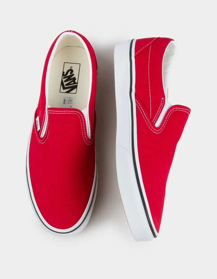 VANS Classic Slip-On Red Shoes - Image 5