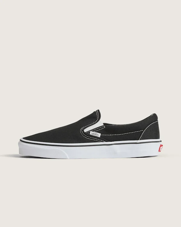 Vans Classic Slip-On Shoes (Black) - 3.5 Boys / 5.0 Women