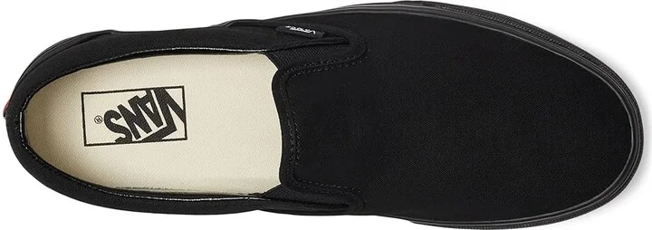 Vans Classic Slip-On Shoes Black/Black (Canvas) : Men's 7 - Women's 8.5 Medium - Image 3