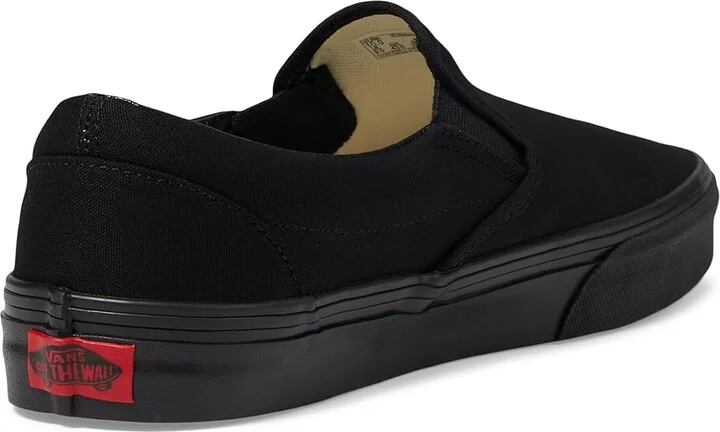 Vans Classic Slip-On Shoes Black/Black (Canvas) : Men's 7 - Women's 8.5 Medium - Image 5
