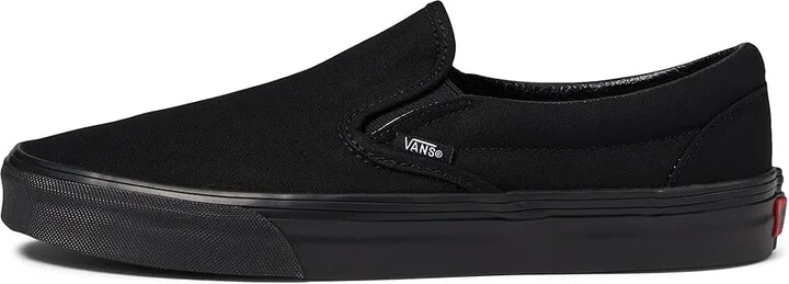 Vans Classic Slip-On Shoes Black/Black (Canvas) : Men's 7 - Women's 8.5 Medium - Image 7