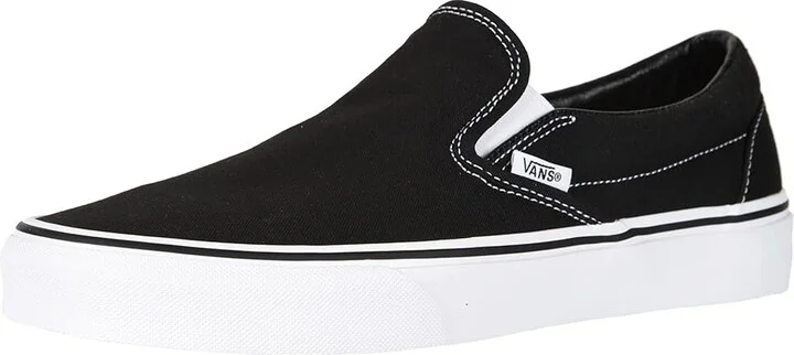 Vans Classic Slip-On Shoes Black (Canvas) : Men's 6.5 - Women's 8 Medium - Image 2