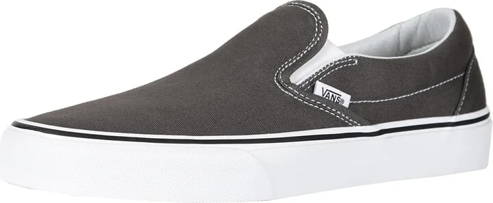 Vans Classic Slip-On Shoes Charcoal (Canvas) : Men's 3.5 - Women's 5 Medium - Image 2