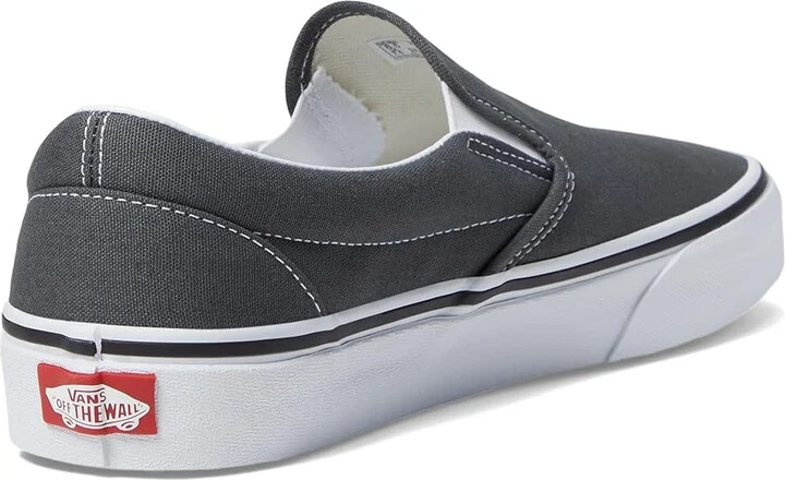Vans Classic Slip-On Shoes Charcoal (Canvas) : Men's 3.5 - Women's 5 Medium - Image 5