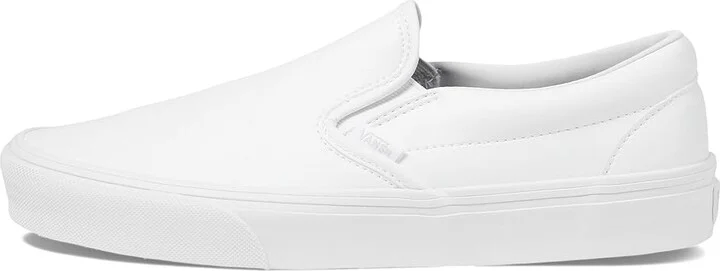 Vans Classic Slip-On Shoes (Classic Tumble) True White : Men's 3.5 - Women's 5 Medium, Canvas/Leather/Suede - Image 7