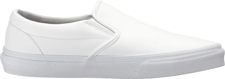 Vans Classic Slip-On Shoes (Classic Tumble) True White : Men's 3.5 - Women's 5 Medium, Canvas/Leather/Suede - Image 8