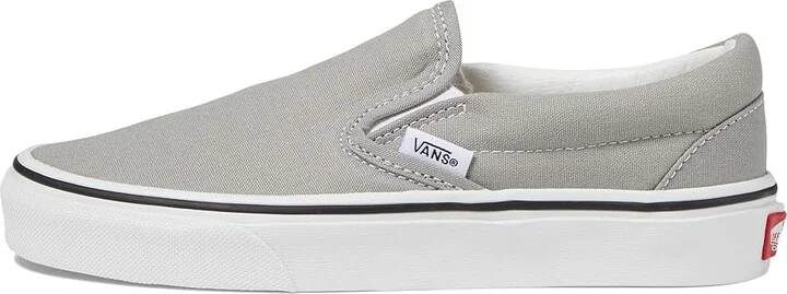 Vans Classic Slip-On Shoes Drizzle/True White : Men's 3.5 - Women's 5 Medium, Canvas - Image 6