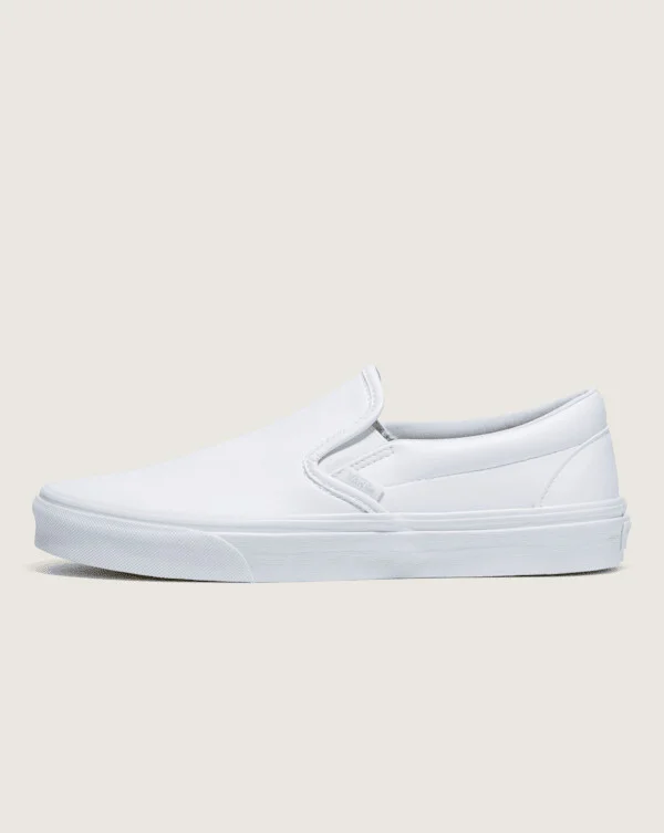 Vans Classic Slip-On Shoes (True White) - 3.5 Boys / 5.0 Women
